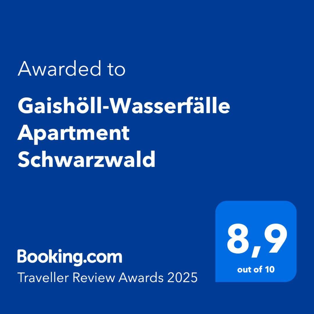 Gaishoell-Wasserfaelle Apartment Schwarzwald Sasbachwalden Εξωτερικό φωτογραφία